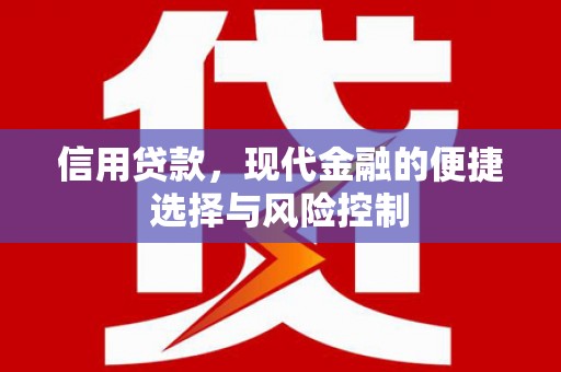 遂溪信用贷款，现代金融的便捷选择与风险控制