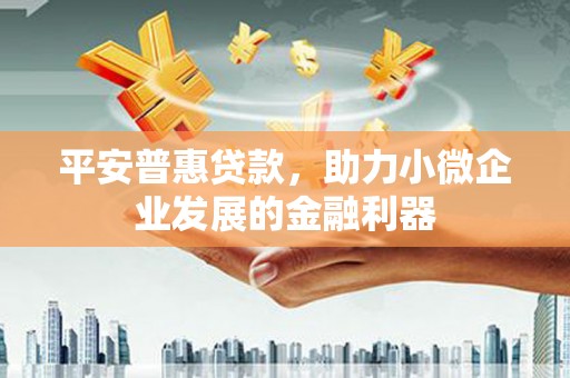 宁陕平安普惠贷款，助力小微企业发展的金融利器