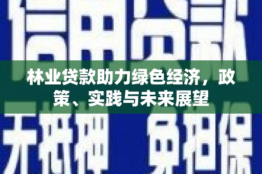 荔浦林业贷款助力绿色经济，政策、实践与未来展望