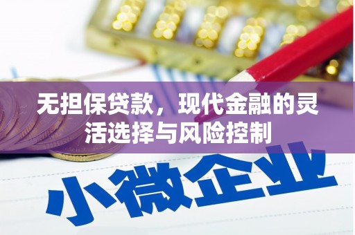 融安无担保贷款，现代金融的灵活选择与风险控制