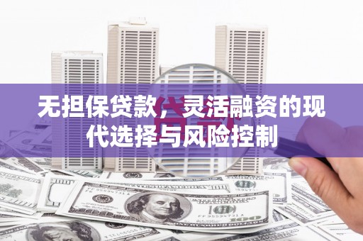 信丰无担保贷款，灵活融资的现代选择与风险控制