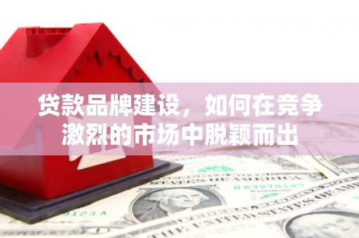 清水河贷款品牌建设，如何在竞争激烈的市场中脱颖而出