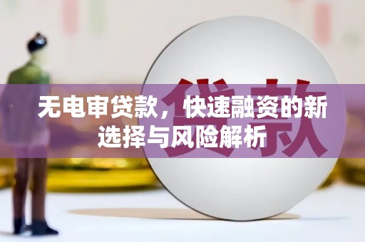 萝北无电审贷款，快速融资的新选择与风险解析