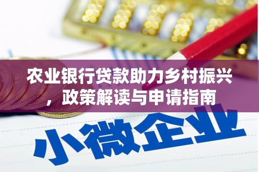 仁和农业银行贷款助力乡村振兴，政策解读与申请指南