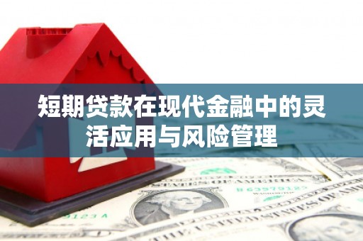 宜兴短期贷款在现代金融中的灵活应用与风险管理